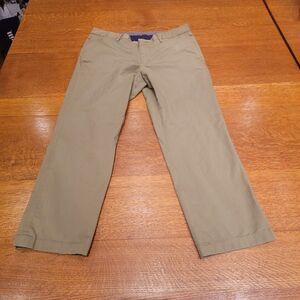 Bonobos Original Chino Slim Pants Olive Khaki 34x30  Cotton Italian Fabric
